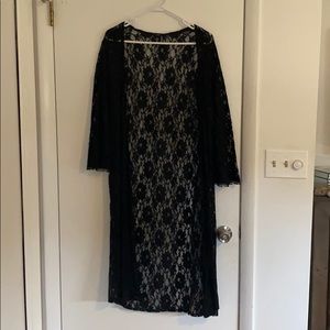 Black Lace Forever 21 Duster